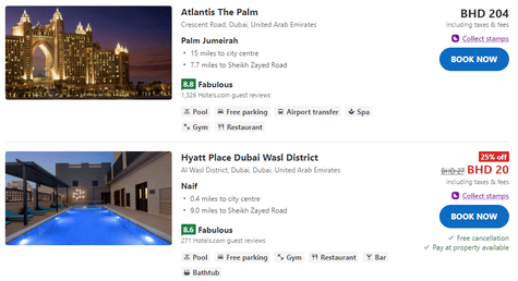 Hotels.com Bookings