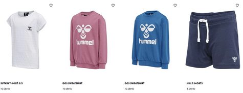 At the web store of the Hummel, you can also find a wide range of Clothing for kids