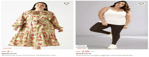 Splash Plus Size